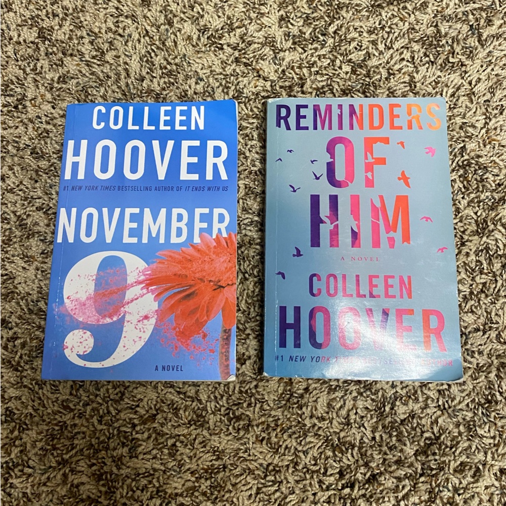 Colleen Hoover books November 9 & Reminders of him.